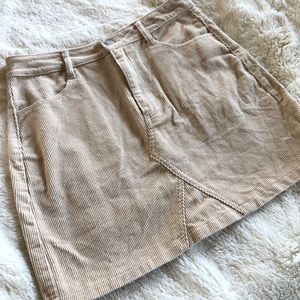 Tan Mini Skirt